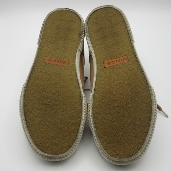 Vince Sneakers Kess Apricot Backless Leather Suede Slip On Flats Pink Women's 8 - Picture 7 of 7